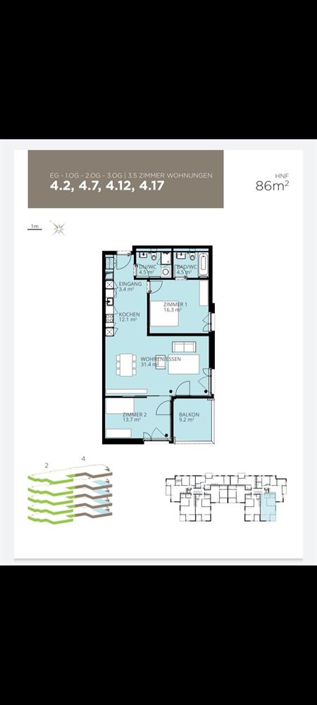 Bild 7: 3.5 Zimmer Wohnung in 8207 Herblingen zu vermieten
