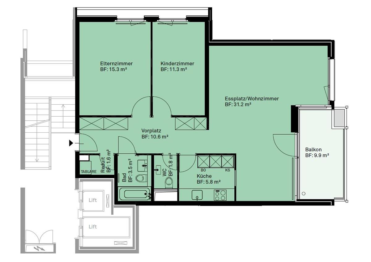 Bild 15: 3.5 Zimmer Wohnung in 3074 Muri bei Bern zu vermieten