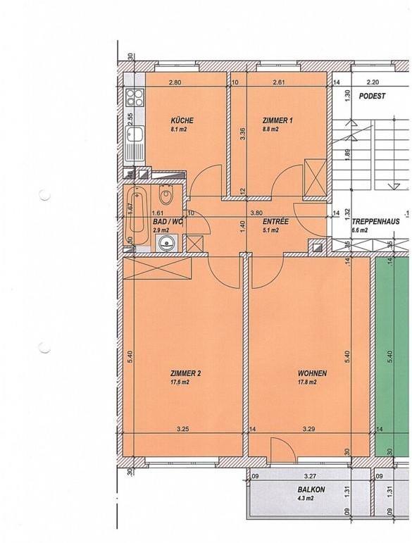 Bild 13: 3 Zimmer Wohnung in 3007 Bern Weissenbühl, Stadtteil III zu vermieten