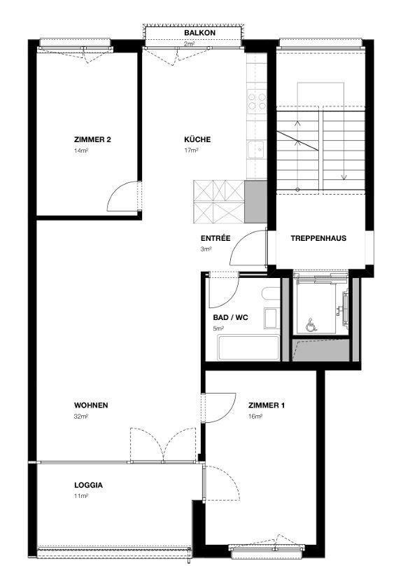 Bild 11: 3.5 Zimmer Wohnung in 3172 Niederwangen bei Bern zu vermieten